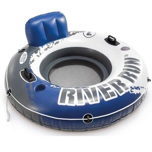 Intex River Run I Sport Lounge, Inflatable Water Float, 53" Diameter